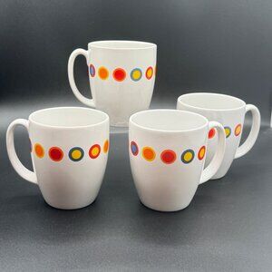 Corelle 11oz Mug Hot Dots set of 4 like new